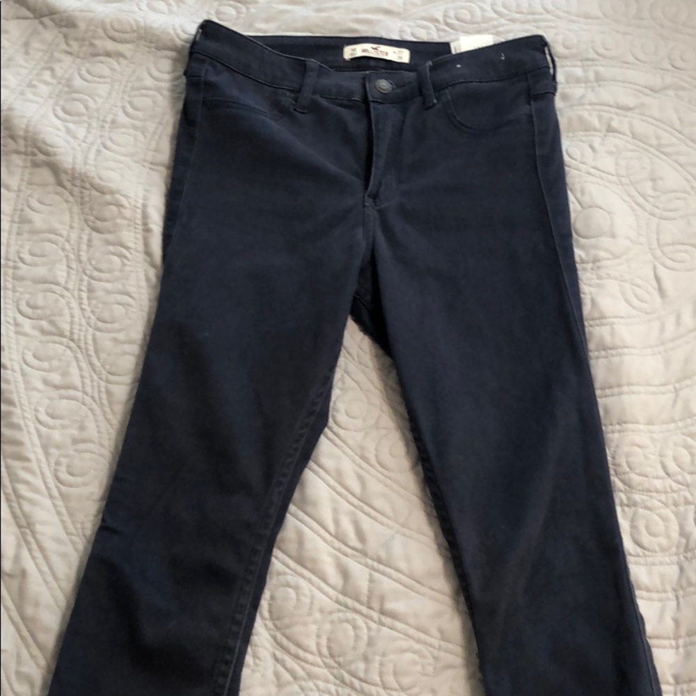 Hollister blue skinny jean legging